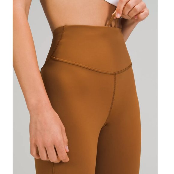 🥰 Lululemon Base Pace High-Rise Running Tight 25" Copper Brown Size 16 18 20 - Picture 2 of 6